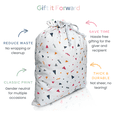 thumbnail image 4 of Gather & Knot Reusable Gift Bag Set, Birthday Candles Fabric Gift Wrap Bags, Drawstring Present Bags for Kids Birthday Gifts and First Birthday Parties, 4 of 8