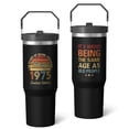 thumbnail image 2 of 1pc Father 30oz Tumbler with Straw & Handle - Insulated Stainless Steel Cup | Holiday Gift for Man Women (Christmas, Valentine's, Birthday), 2 of 7