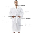thumbnail image 3 of Alpine Swiss Pure Cotton Men Terry Cloth Bathrobe Super Absorbent Hotel Spa Robe, 3 of 7