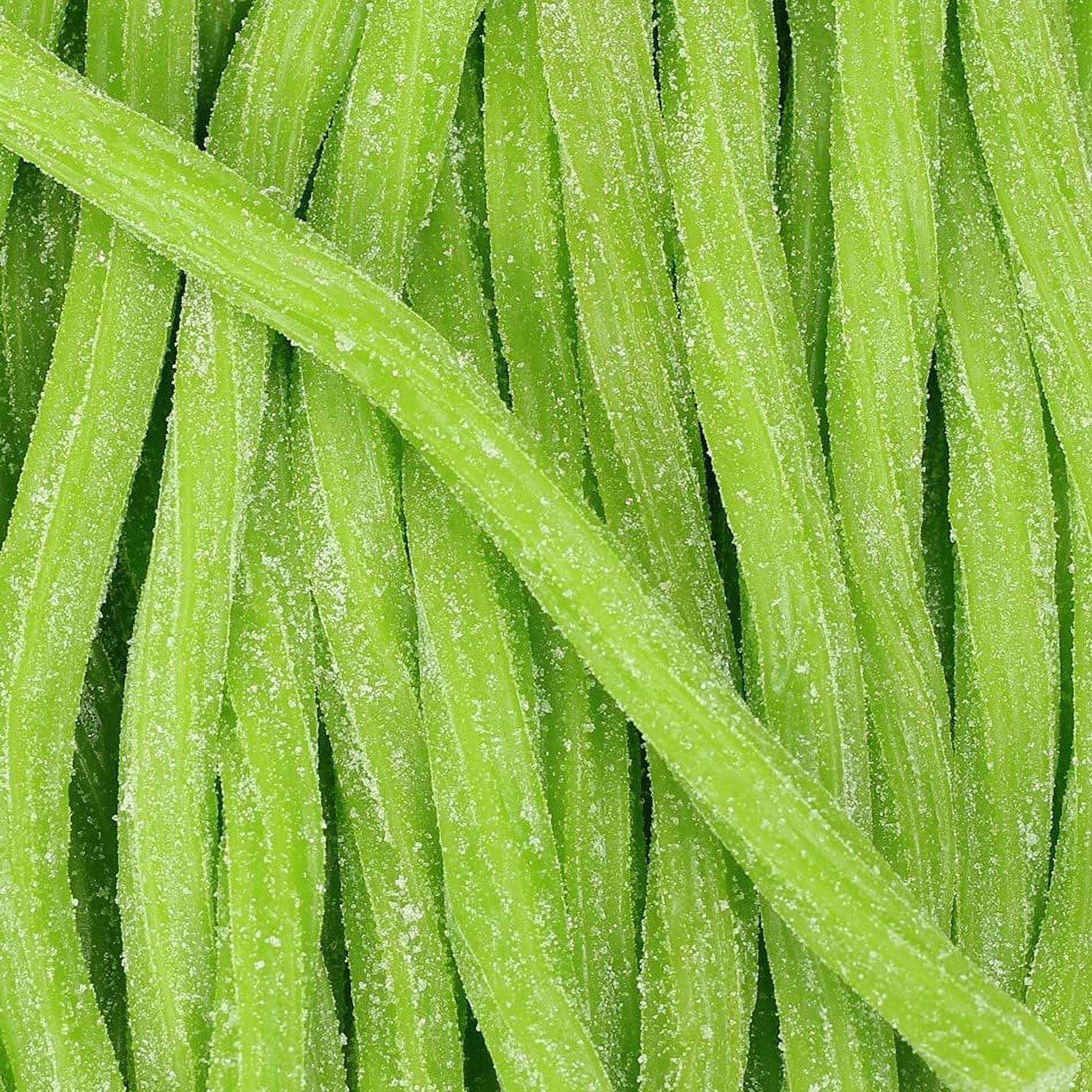 Sweet & Sour Passion Fruit Licorice Sticks by Its Delish, 5 lbs Bulk Bag - Chewy Green Passion Fruit Lightly Sour Candy Twists  Great Gifts Party Sweets  Made in USA, Vegan, Kosher