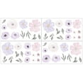 thumbnail image 2 of Watercolor Floral Lavender and Gray Wall Decals by Sweet Jojo Designs, 2 of 4