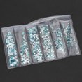 thumbnail image 4 of Paquete de material de disfraces de decoración de diamantes de imitación de cristal colorido de bricolaje (azul lago), 4 of 8