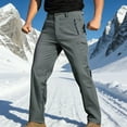 thumbnail image 4 of Snow Pants Men Waterproof Winter Warm Fleece Lined Ski Cargo Pants for Outdoor Work Hunting Hiking Snowboard, 4 of 9