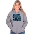 thumbnail image 4 of Best Year Ever Graduation Proud Grad Unisex Fleece Graphic Zip Up Hoodie Brisco Brands 2X, 4 of 5