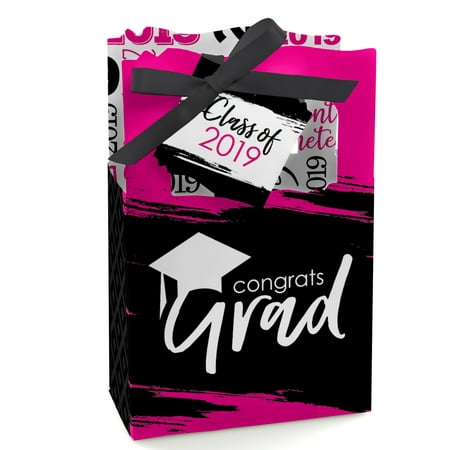 Pink Grad - Best is Yet to Come - 2019 Graduation Party Favor Boxes - Set of