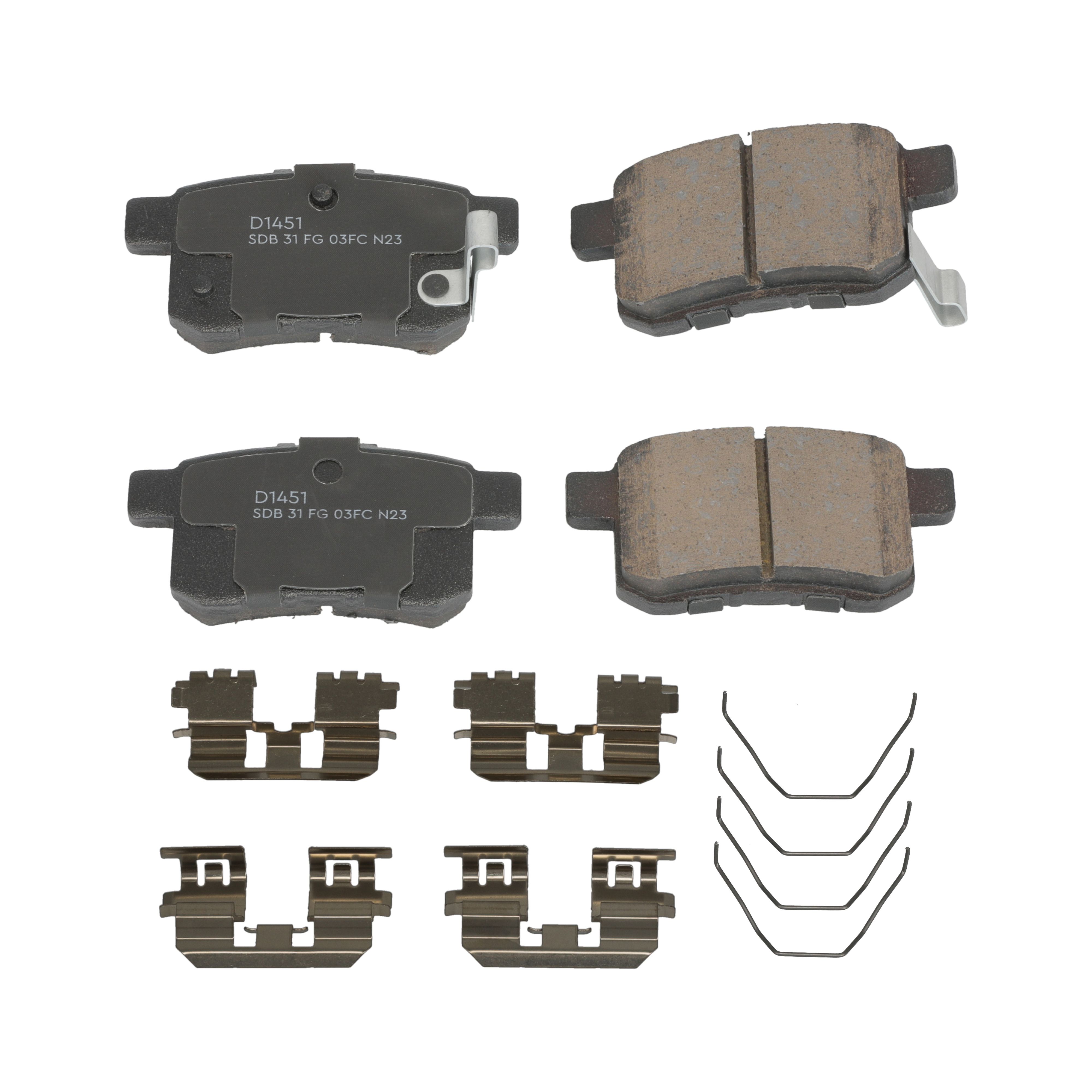 Winstop Brake Pad Set, Rear WS.1451.0.C, Honda Accord 2008