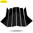 thumbnail image 4 of CHROME Pillar Posts for Cadillac XTS 2013-2018 Black Moldings Cover Trim 6Pcs, 4 of 4