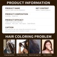 thumbnail image 5 of Productos para el cuidado del cabello Champú vegetal Tintes para el cabello Cubre el cabello blanco Color puro Tintes para el cabello castaño Set Crema herbaria, 5 of 5