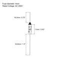 thumbnail image 2 of Uxcell 10 Pcs Metal Temperature Thermal Fuse SF130 130C 266F 10A 250V Cutoff Thermal Fuse con 20 Pcs BN1.25 Conector de Terminales Desnudos, 2 of 6