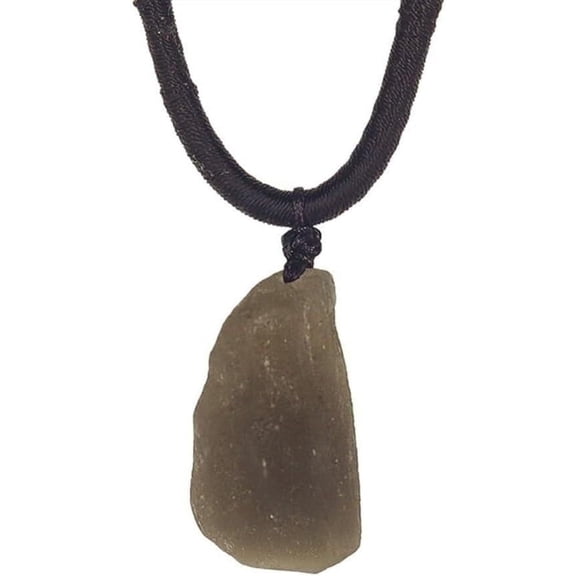 Meteorite Tektite Australian Cintamani Necklace,Raw Solitaire Tektite Meteorite Healing Tektite Necklace