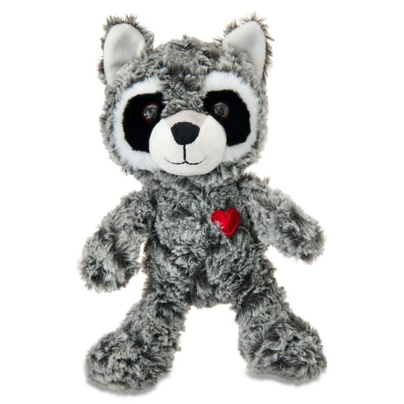 Small Raccoon Plush, Gray and White, 12", Valentine's Day by Way To Celebrate