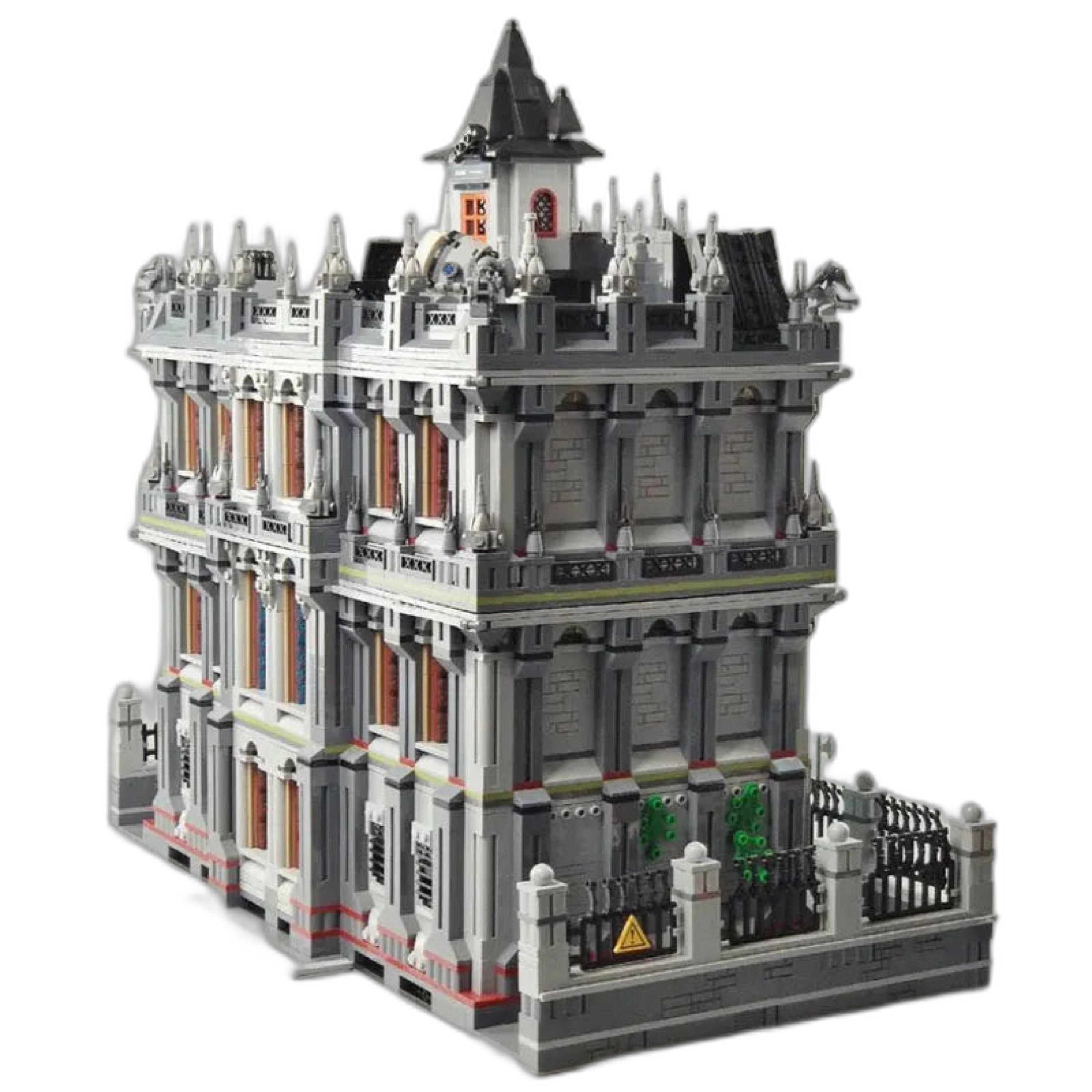 General Jim’s Toys & Bricks Lunatic Asylum Hospital, Modular Building Blocks Set – 3 Levels