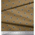 thumbnail image 2 of Soimoi Coton Marron Jersey Tissu Insecte & Texture Tissus Imprimés par Yard 58 Pouces de Large, 2 of 2