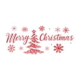 thumbnail image 2 of Christmas Window With Red Christmas Tree Snow Glass Window Decoration Wall Stickers, 2 of 8