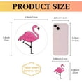 thumbnail image 2 of 128Pcs Flamingo Stickers for Scrapbooking Small Decal Pink Animal Flamingo Bulk Sticker Round Self-Adhesive Waterproof for Water Bottles Crafts Laptop Luggage Cup Diary Notebooks 2.5x2.5cm, 2 of 9