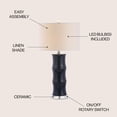 thumbnail image 6 of JONATHAN Y Tiki 26.5" Ceramic LED Table Lamp, Navy, JYL3015A, 6 of 8