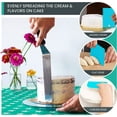 thumbnail image 6 of RFAQK 65 Pcs Cake decorating supplies with Cake Turntable-Cake leveler- 24 Numbered Icing Piping Tips with Pattern Chart and EBook- Straight & Angled Spatula-30 Icings Bags- 3 Icing Comb Scraper set, 6 of 8