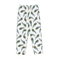 thumbnail image 6 of Uemuo Colorful Grass Pattern Women's Wide Leg Palazzo Lounge Pants with Pockets Light Weight Loose Comfy Casual Pajama Pants-XX-Large, 6 of 9