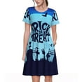 thumbnail image 1 of Balery Halloween Trick Or Treat Vestidos sueltos de manga corta para mujer, vestidos de verano 2025, vestidos casuales de corte A con vuelo., 1 of 6