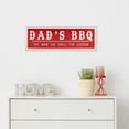 thumbnail image 2 of Dad's BBQ Metal Wall Sign - 23" - Red, 2 of 7