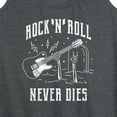 thumbnail image 3 of Instant Message - Rock n' Roll Never Dies - Women's Racerback Tank Top, 3 of 6