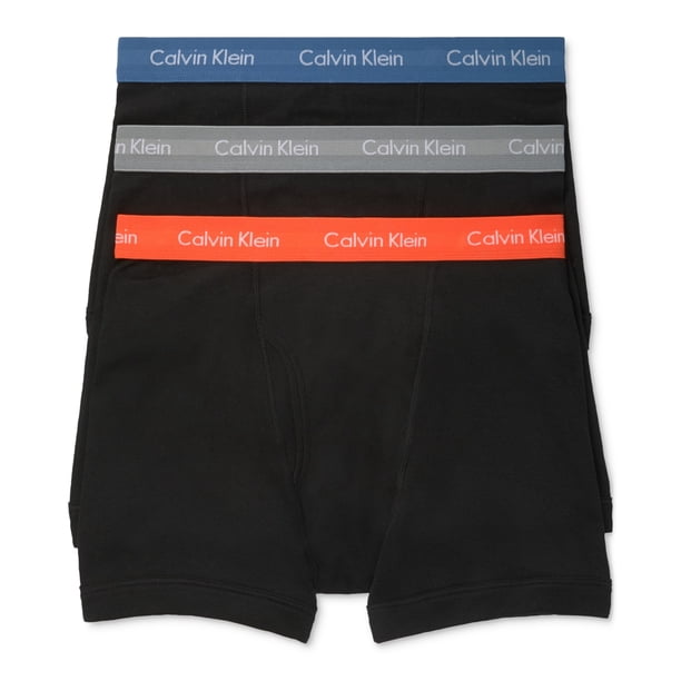Calvin Klein - Pack de 3 calzoncillos de algodón para hombre, multicolor, pequeño