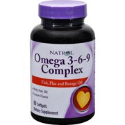 Natrol Omega-3-6-9 Complex Softgels, 60 Ct