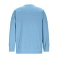 thumbnail image 6 of DODADAWANJ Corduroy Shirts for Men Casual Long Sleeve Shirt Big and Tall Button V Neck Tops Solid Color Fall Spring T Shirts with Pocket Sky Blue XXXXXL, 6 of 8