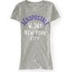 thumbnail image 1 of Camiseta Gráfica Aeropostale Puff Glitter W 34th para Mujer Gris XS, 1 of 1