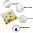 thumbnail image 6 of nygtbtfer  Summer Decorations for Home, Lumbar Pillow Decorative Throw Pilow Covers for Couch,Daisy Farmhouse Outdoor Cushion Case for Sofa Mustard Small Throw Pillow White, 6 of 7