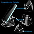 thumbnail image 3 of Acrylic Cell Phone Stand, Portable Phone Holder, Clear Phone Stand for Desk, 3 of 5