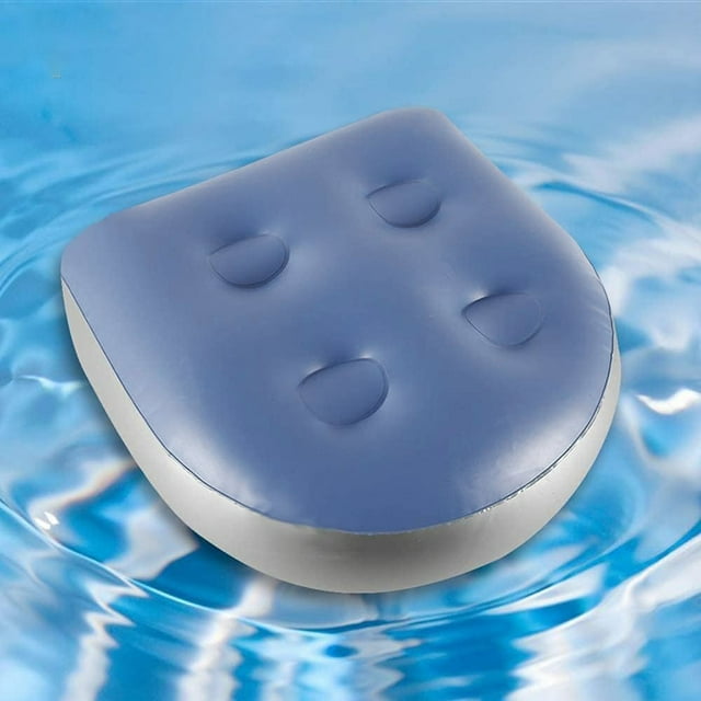 Cushion Spa And Hot Tub Booster Seat Pad With Suction Cup Back Support Bath Spa Pad Soft Inflatable Massage Cushion Portable Pools Spa Hot Tub Seats Accessories For Adults