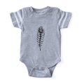 thumbnail image 1 of CafePress - Gothic Peacock Feather_Lpu - Cute Infant Baby Football Bodysuit, 1 of 1