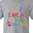 thumbnail image 4 of Inktastic My Lola and Lolo Loves Me grandchild Youth T-Shirt, 4 of 5