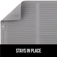 thumbnail image 6 of GORILLA GRIP Dish Drying Mat for Kitchen Counter, Waterproof Silicone Dishwashing Mat, 13x11, Gray, 6 of 10