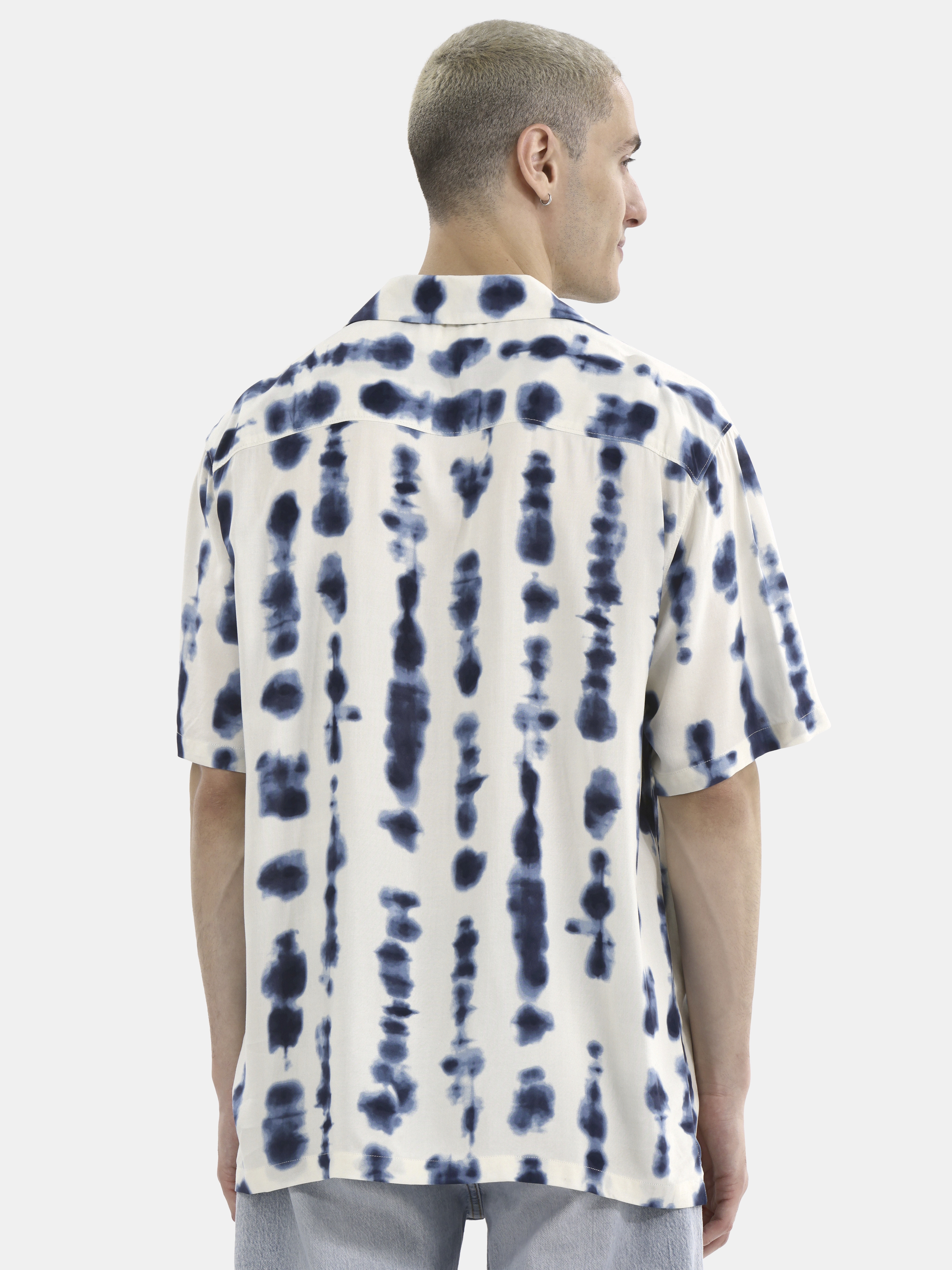 No Boundaries Men's & Big Men's Rayon Printed Button Up Short Sleeve Resort Shirt , Sizes XS-5XL