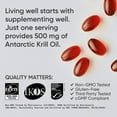 thumbnail image 5 of Antarctic Krill Oil Omega 3 500mg w/ Phospholipids Choline & Astaxanthin 120 ct, 5 of 9