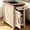 Rustic Brown, variant on Farmhouse End Table with Charging Station, Narrow Nightstand for Living Room, Small Wooden Sofa Side Table, Bedside Table with Drawer and Storage Cabinet, Rustic Gray