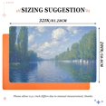 thumbnail image 6 of Yayeee Doormat for Indoor Entrance 32" x 20" Non Slippery Floor Rug, Blue Sky and River, 6 of 8