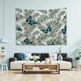 thumbnail image 4 of FREEAMG Tropical Leaf Butterfly Tapestry Aesthetic Tapestry Wall Hanging for Home Decor 80" x 60" Inches, 4 of 6