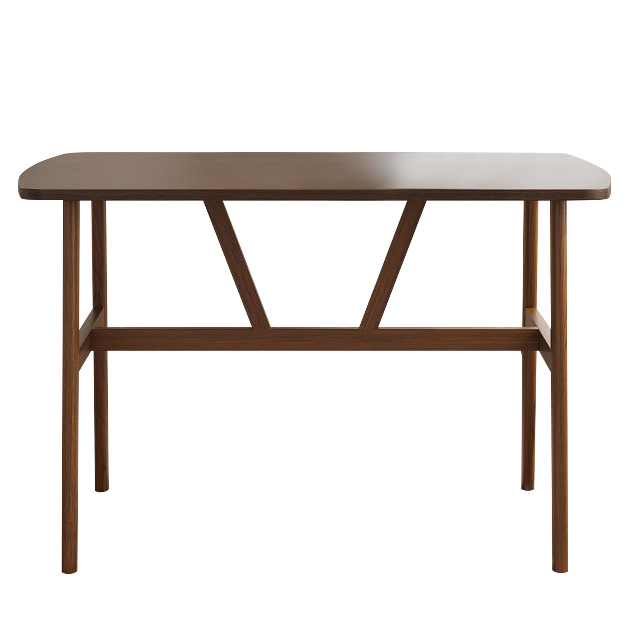 MAYEERTY 47" Modern Rectangular Wood Dining Table, Metal Frame, Fits 4-6, for Kitchen/Dining Room, Nature