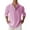 Pink #16, variant on Dresfit Linen Shirt for Men Solid Button Shirts Spring Plus Size Henley Long Sleeve Tops 2026 Big and Tall Slim Fit Hippie Vacation Shirt White 2XL