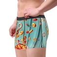 thumbnail image 2 of Sikiie Floating Colorful Cereal Print Men's Boxer Briefs, Elastic Waistband Boxer Briefs Leggings-Medium, 2 of 5