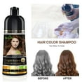 thumbnail image 2 of Herbishh Light Brown Hair Color Shampoo for Gray Hair with Pack 2 Hair colour stain remover, Hair Dye Shampoo 3 in 1, 100% Gray Coverage, Permanent Hair Color for Men & Women, Ammonia-free, 500 ml, 2 of 6