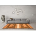 thumbnail image 3 of Ahgly Company Indoor Rectangle Abstract Orange Modern Area Rugs, 5' x 8', 3 of 4
