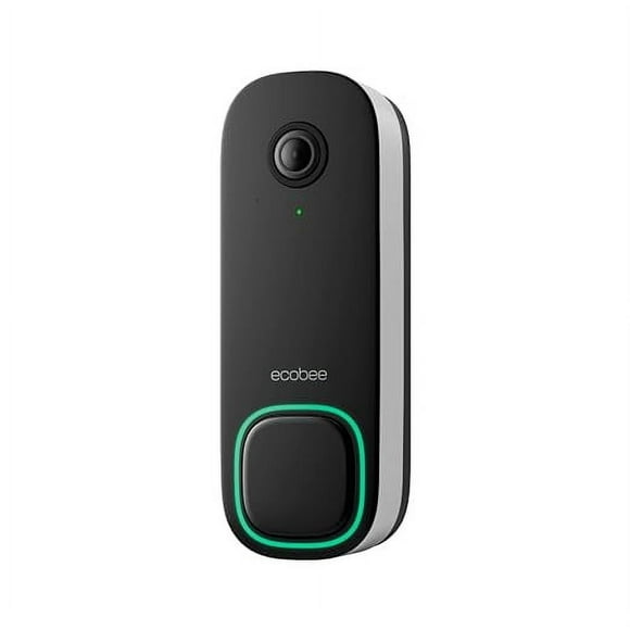 New! ecobee Smart Video Doorbell Camera (Wired) - with Industry Leading HD Camera, ecobee Smart Security, Night Vision, Person and Package Sensors, 2-Way Talk, and Video & Snapshot Recording