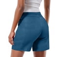 thumbnail image 5 of Tnhcen Women's Workwear Athletic Shorts with Drawstring Waist Pre-Shrunk Coolmax Side Pocket Casual Shorts S-2XL Multiple Colors Available, 5 of 8