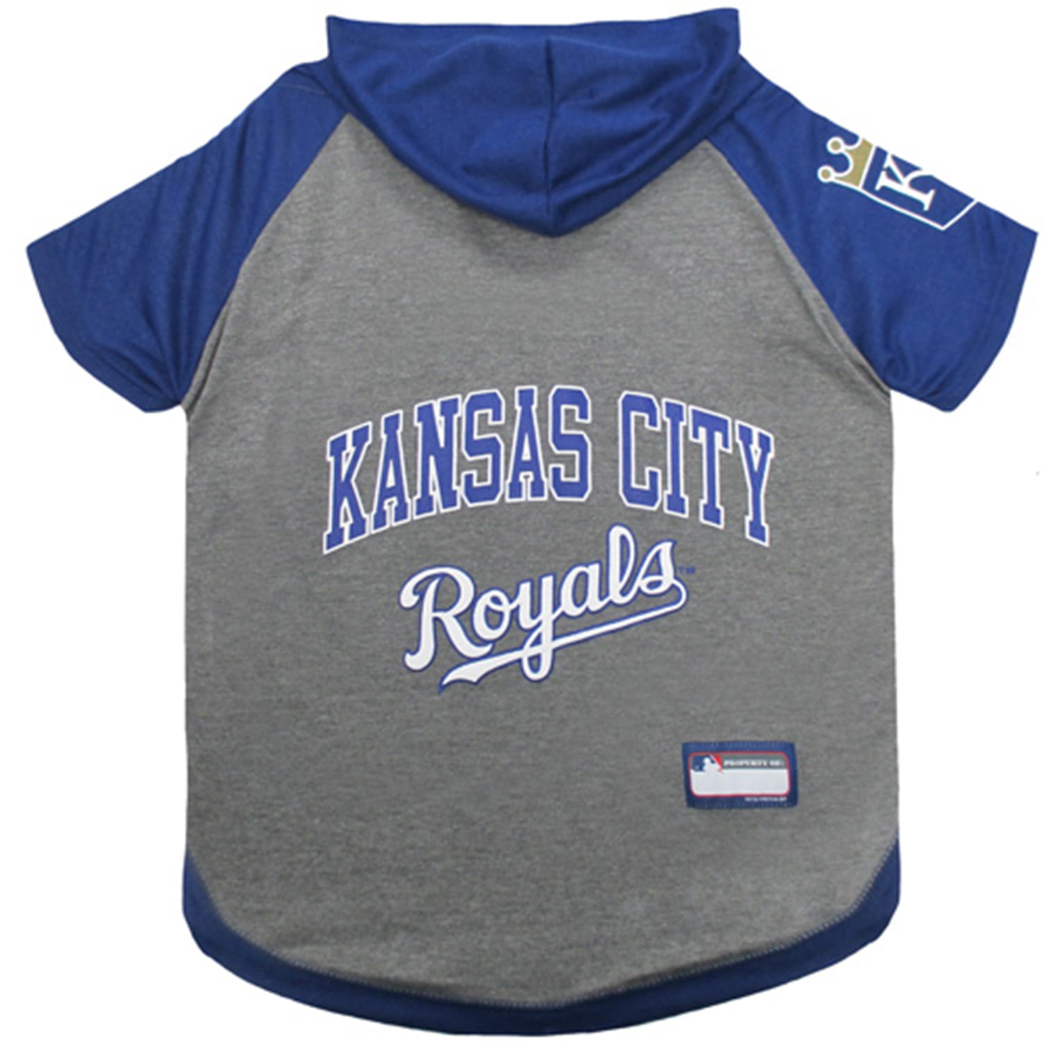 Pets First MLB Kansas City Royals Hoodie Tee Shirt for Dogs and