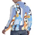thumbnail image 6 of Masiiu Bluey Print Men's Pullover Hoodie with Kangaroo Pocket, Adjustable Drawstring Hood-Small, 6 of 7