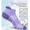 thumbnail image 5 of 【Calcetines antiampollas para mujer】La lengüeta del talón proporciona mayor comodidad y protección, evita que se resbale, el acolchado en el tendón de Aquiles evita las ampollas en el tobill, 5 of 5